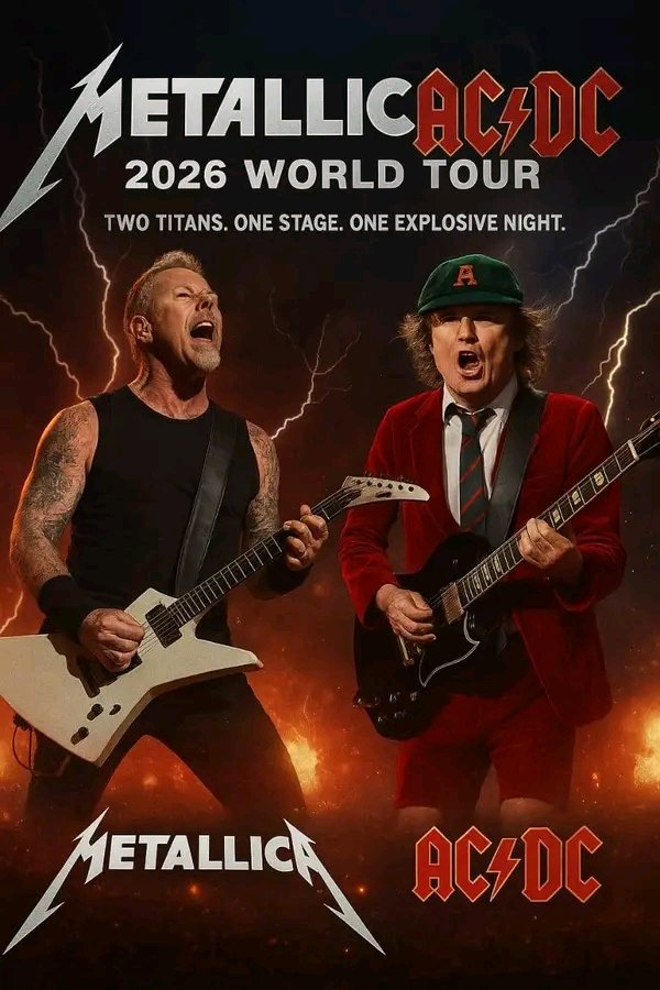 METALLICA & AC/DC Confirm 2026 Co Dates, Cities and Setlist Headlining Tour Teasers Revealed