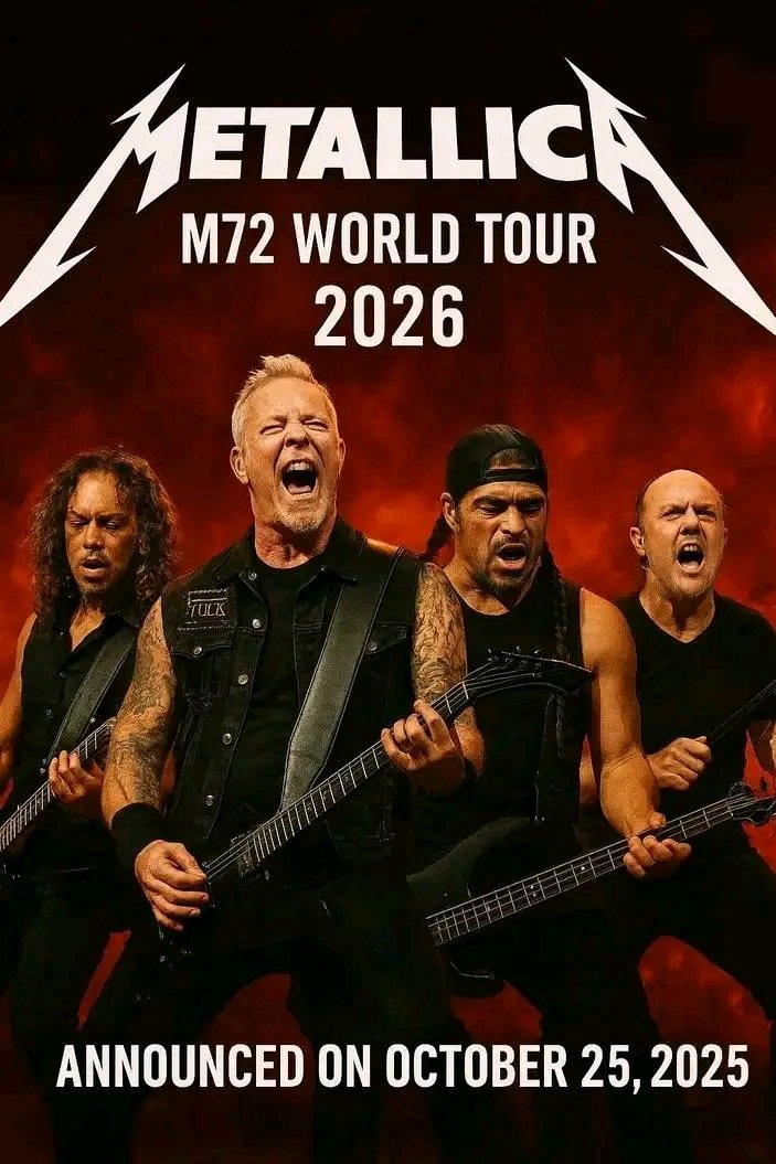 James Hetfield and his indomitable bandmates in Metallica have unleashed the beast: the 2026 leg of their epoch-defining M72 World Tour. Announced on October 25 2025…..
