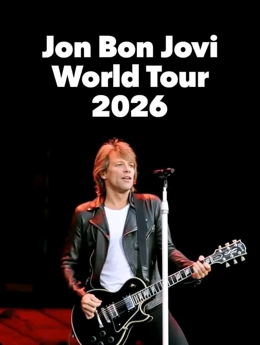 BON JOVI ARE BACK- AND LOUDER THAN EVER! The legendary rock icons Bon Jovi are officially returning to the stage for their epic 2026 Comeback Tour, with massive shows locked in for New York, London, Dublin, and Edinburgh and fans are absolutely ecstatic! After years away from full-scale touring, Jon Bon Jovi and the band are gearing up for what they’re
