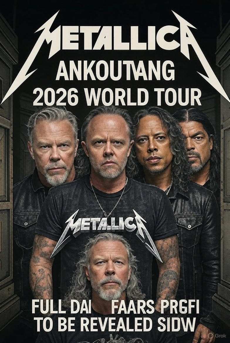 Metallica has Announces Explosive 2026 World Tour — Full Dates and Cities Revealed
