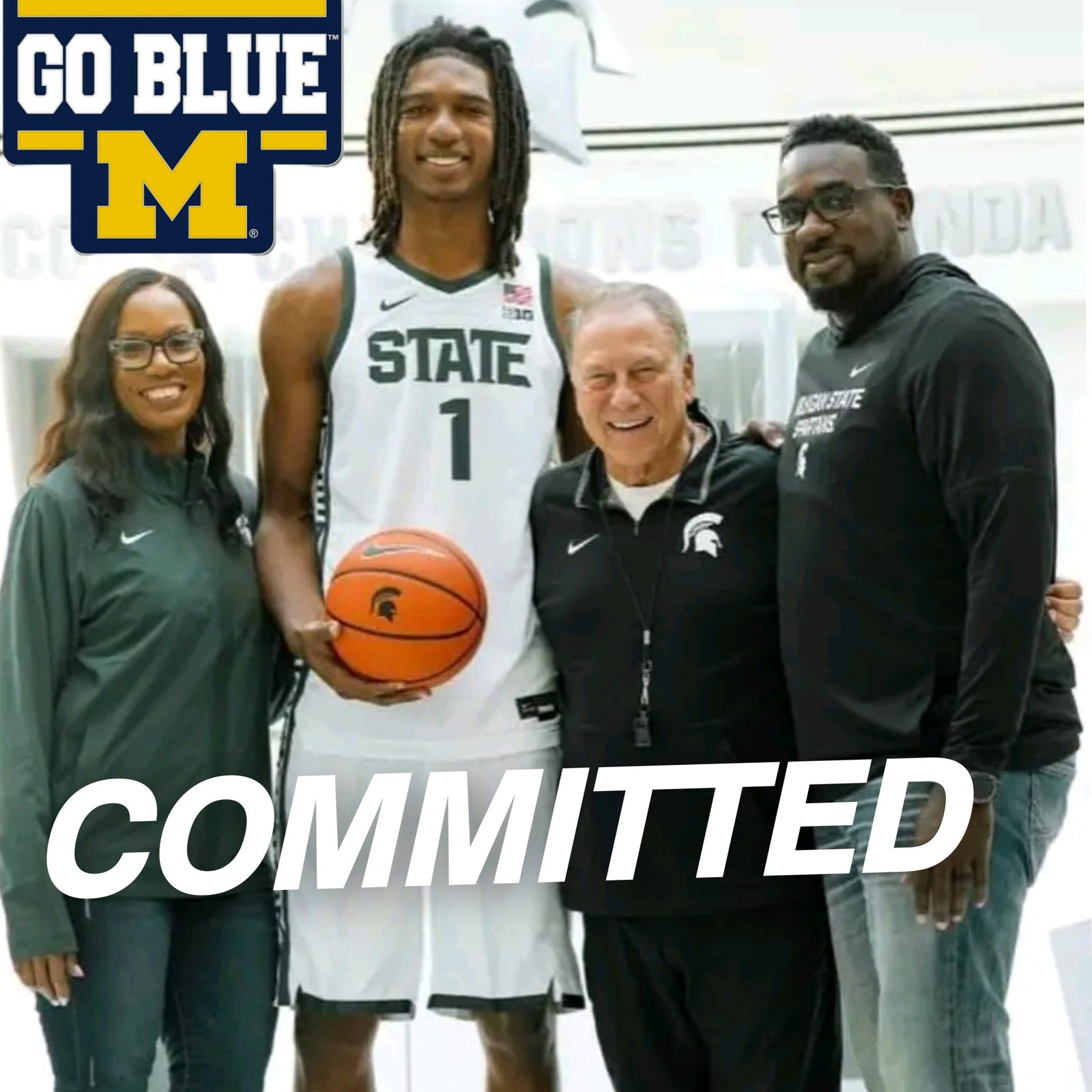 ๐๐ข๐ ๐ ๐๐ง๐ง๐๐ : Ethan Taylor, a 5-star center out of Branson, Missouriย has officially committed to Michigan State University!…