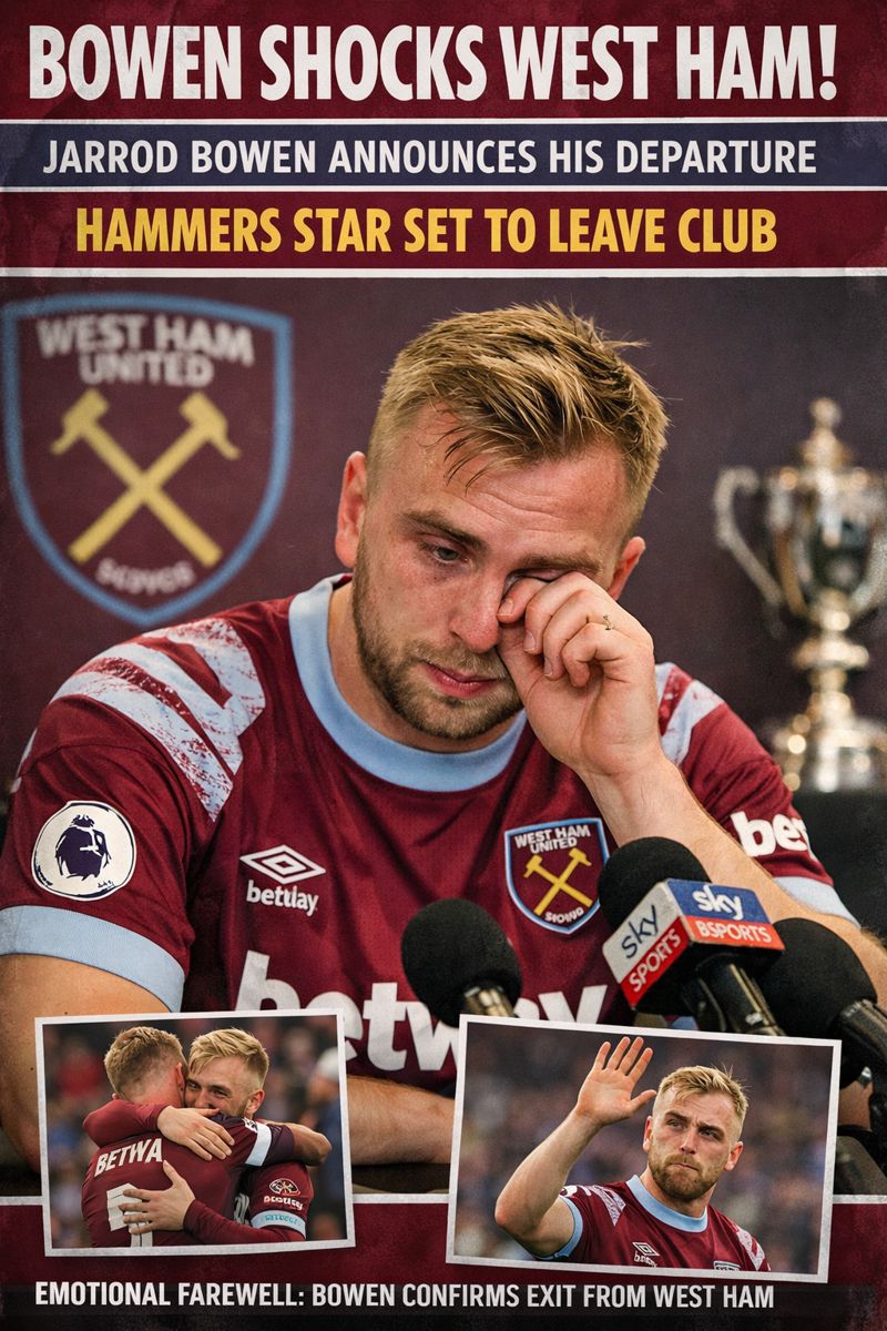 Sad departure :  Jarrod Bowen shocked West Ham Football program as he announced his departure…see details 👇👇