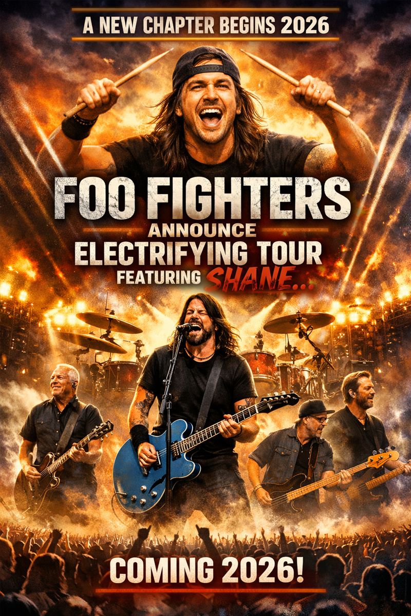A NEW CHAPTER BEGINS 2026: FOO FIGHTERS ANNOUNCE ELECTRIFYING TOUR FEATURING SHANE…
