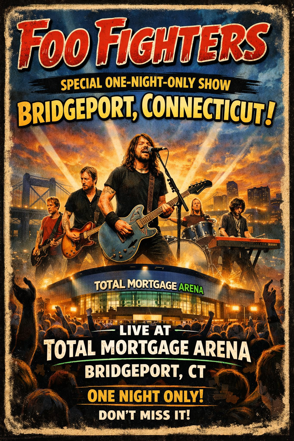 Foo Fighters have announced a special one-off show in Bridgeport, CT, at the Total Mortgage Arena featuring the most…